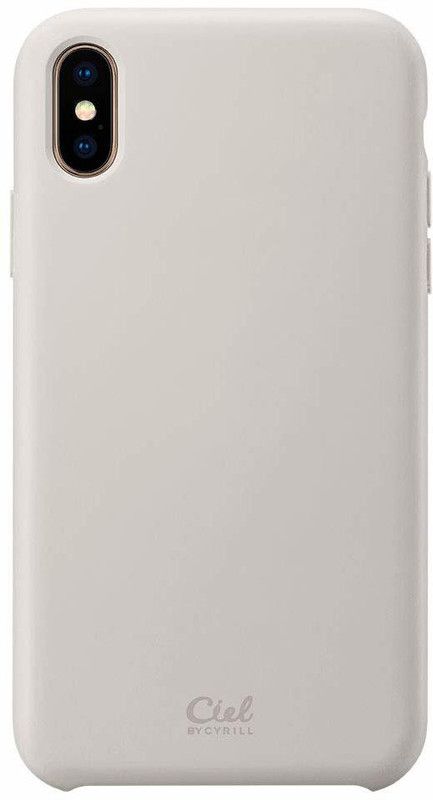 CYRILL Ciel [Silicone Collection] Back Cover for Apple iPhone XS  (White, Shock Proof, Silicon, Pack of: 1)
