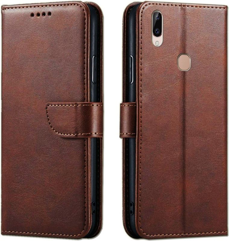 Slugabed Flip Cover for Vivo Y83 Pro, Vivo V9, Vivo V9 Youth, Vivo V9 Pro  (Brown, Shock Proof)