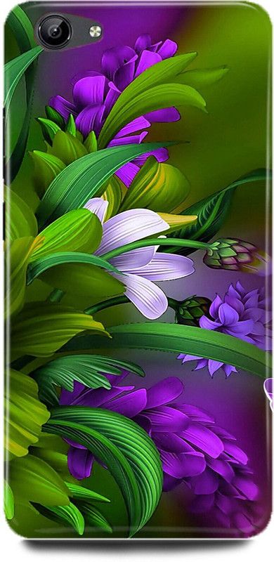 DIKRO Back Cover for vivo Y71, 1724, GREEN, LEAF, NATURE, FLOWER, GRAPHIC  (Multicolor, Hard Case, Pack of: 1)