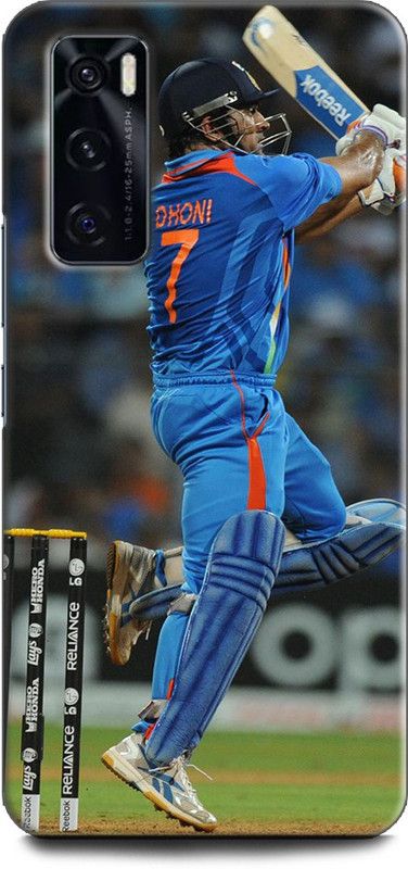 WallCraft Back Cover for Vivo V20 SE, V2022 MS DHONI, MAHENDRA SINGH DHONI, CRICKET, CAPTAIN, SPORTS  (Multicolor, Dual Protection, Pack of: 1)