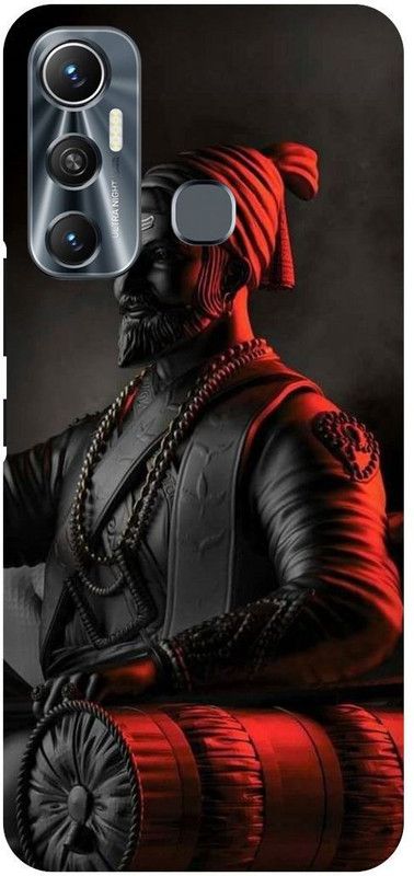 FIKORA Back Cover for Infinix Hot 11, X662, SHIVAJI, CHATRAPATI, SHIVAJI, MAHARAJ, HISTORYKING  (Red, Hard Case, Pack of: 1)