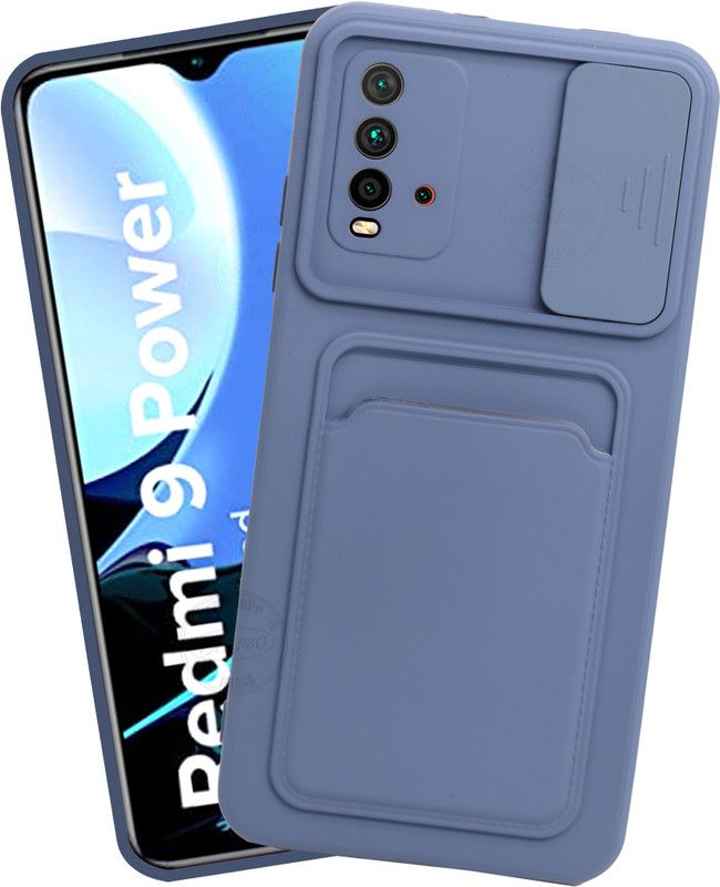 VAKIBO Back Cover for Mi Redmi 9 Power  (Blue, Grip Case, Pack of: 1)
