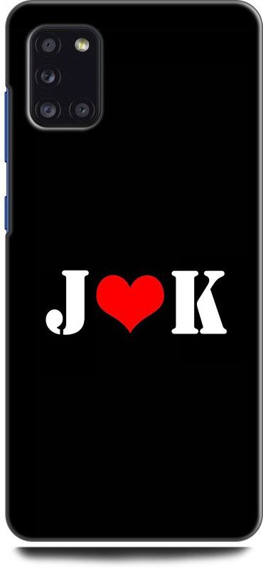 Afterglow Back Cover for SAMSUNG Galaxy A31 J K, J LOVES K, NAME, LETTER, ALPHABET, JK LOVE, HART  (Multicolor, Shock Proof, Pack of: 1)