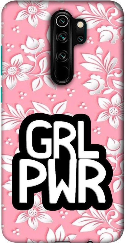 Casotec Back Cover for Mi Redmi Note 8 Pro  (White, Pink, 3D Case, Pack of: 1)