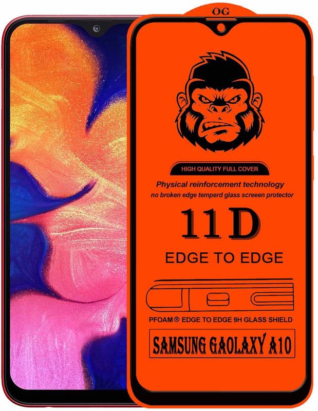 XRENGTH Edge To Edge Tempered Glass for : SAMSUNG GALAXY A10  (Pack of 1)