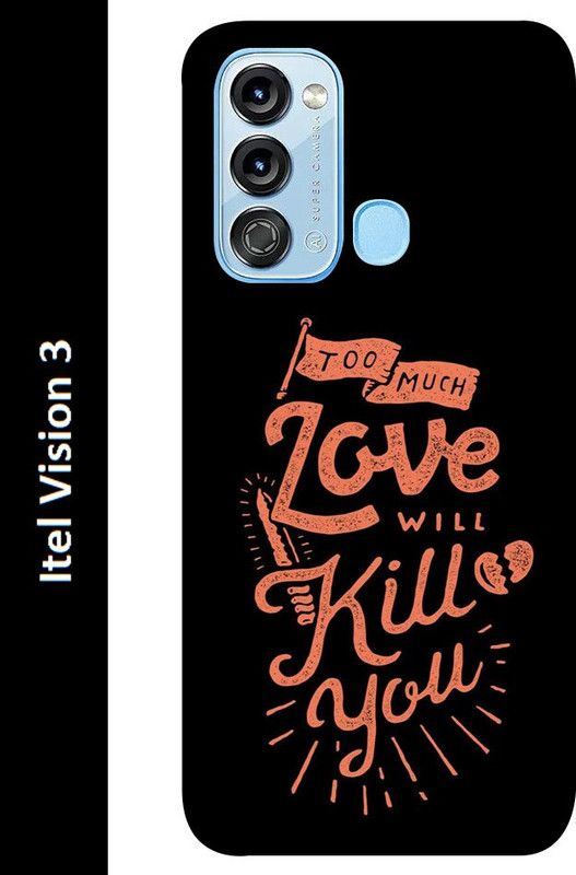 Gabroo Back Cover for Itel Vision 3  (Black, Pink, Grip Case, Silicon, Pack of: 1)
