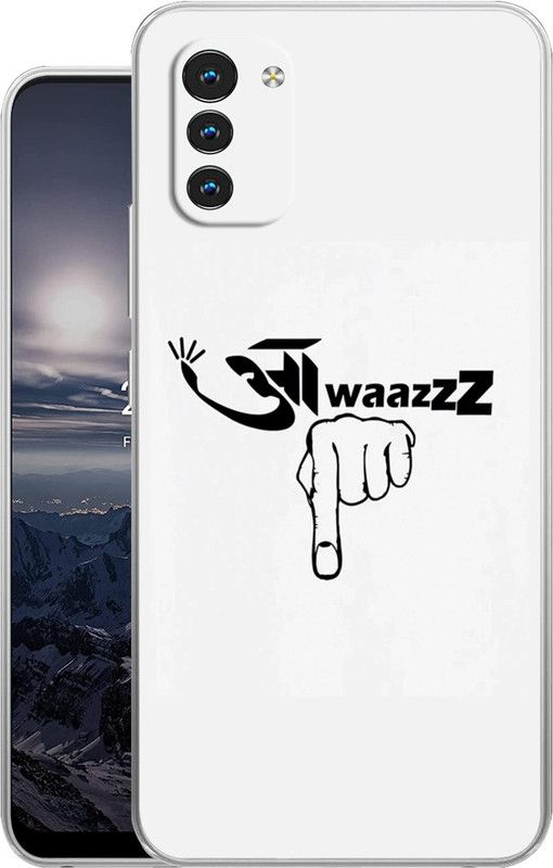 Selfless Back Cover for Nokia G21  (White, Green, Silicon, Pack of: 1)
