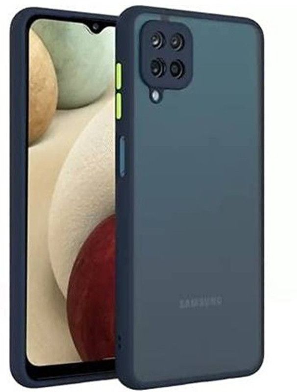 Bonqo Back Cover for Samsung M42  (Blue, Shock Proof, Silicon, Pack of: 1)