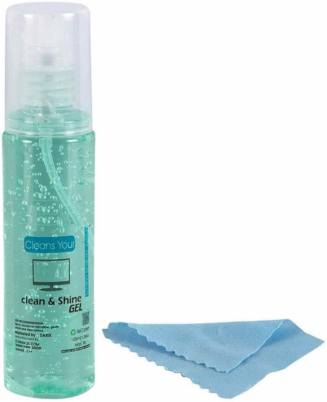 BOZ 100 ml Cleaning Fluid Gel with Microfiber Cleaning for Mobile Screen, Camera, LCD Screen, Specs, Tablet, Laptop Screen and Many More for Mobiles  (BOZ24)