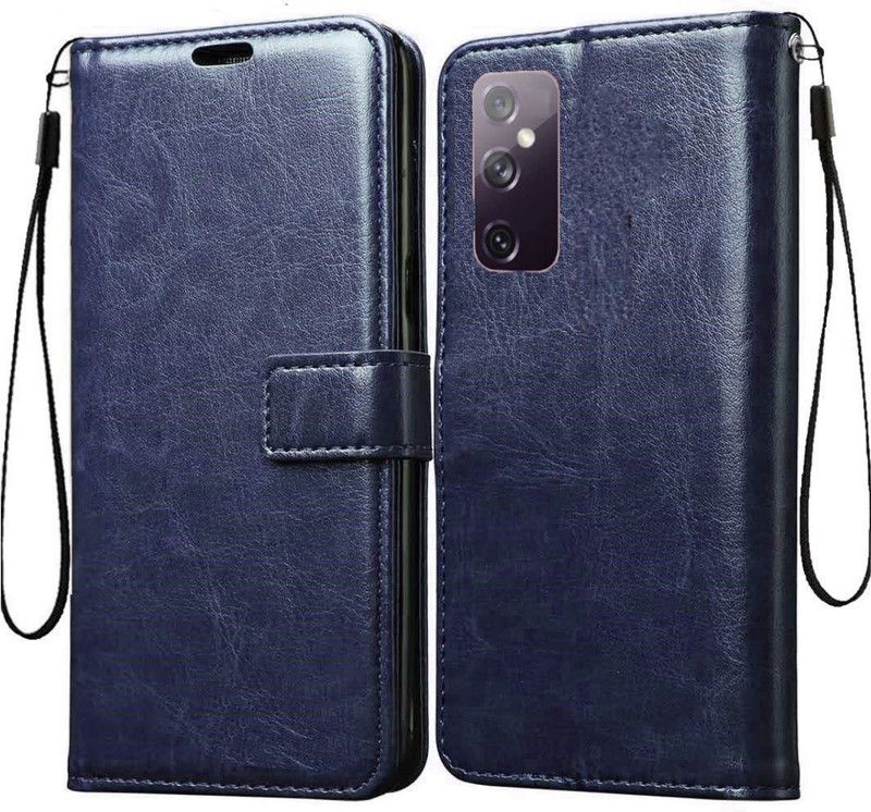Juberous Flip Cover for Samsung Galaxy M52 5G  (Blue, Cases with Holder, Pack of: 1)