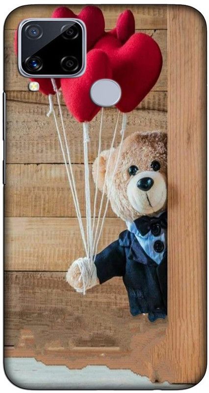 CROKIAN Back Cover for Realme C15 Teddy Back Cover  (Multicolor, Hard Case, Pack of: 1)