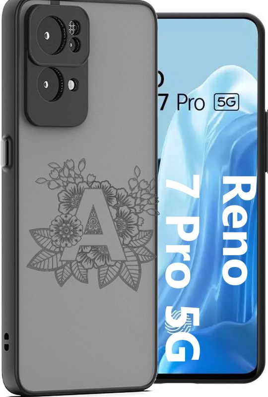 ASMANTIC Back Cover for RENO 7 PRO 5G, RENO 7 PRO 5G A Letter Case  (Multicolor, Matte Finish, Pack of: 1)