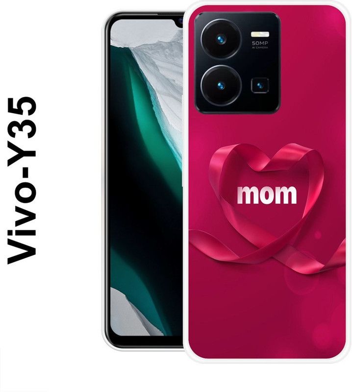 REALKING Back Cover for Vivo Y35, Vivo Y 112  (Pink, Silicon)