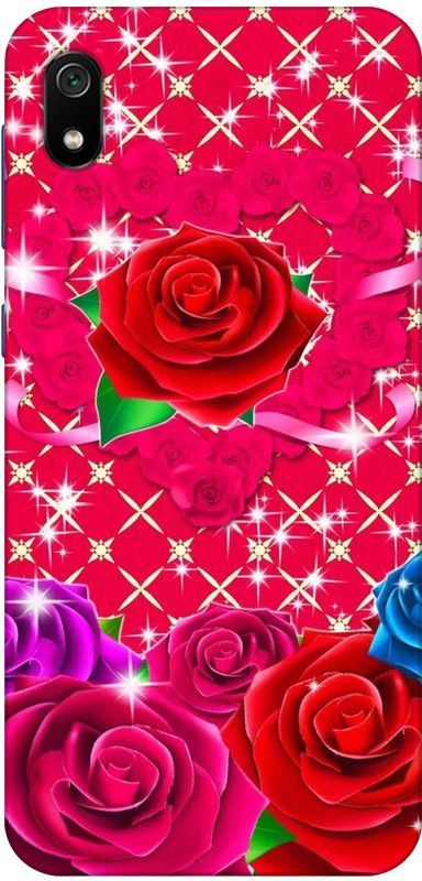 Designer Cover Back Cover for Redmi 7A  (Red, Grip Case, Silicon, Pack of: 1)