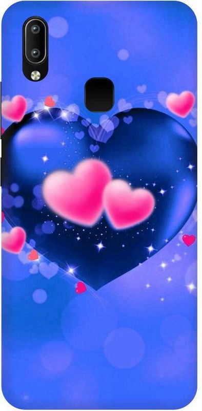 THESTONEWELL Back Cover for VIVO Y95 BLUE DIL HART MOBAIL BACK COVER  (Multicolor, Waterproof, Pack of: 1)