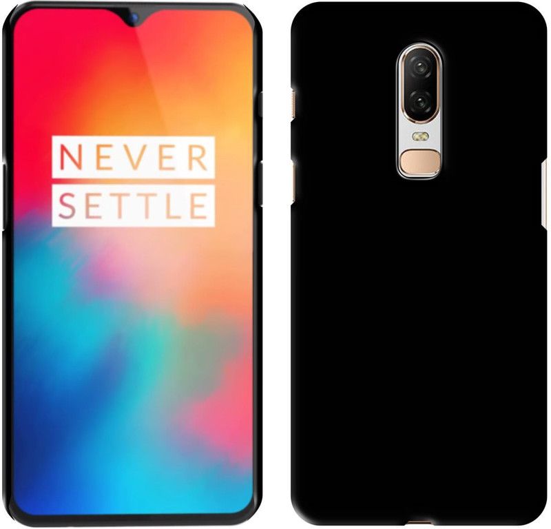 CASE CREATION Back Cover for OnePlus 6T 6.4"inch 2018  (Black, Dual Protection, Pack of: 1)