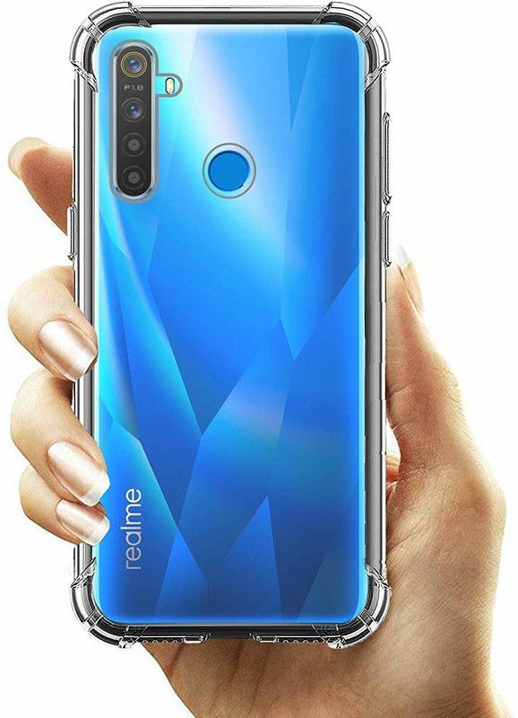 VISHRN Back Cover for Realme 5, Realme 5s, Realme 5i, Realme 6i, Realme Narzo 10  (Transparent, Grip Case, Silicon, Pack of: 1)