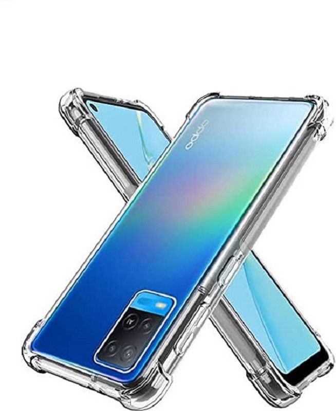 COVERNEW Back Cover for OPPO CPH2263 / A74 5G  (Transparent, Dual Protection, Pack of: 1)