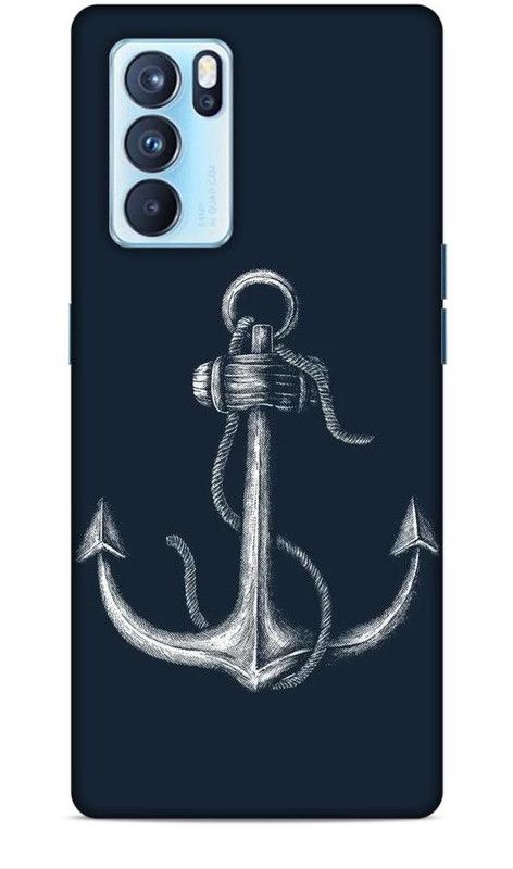 Keviv Back Cover for Oppo Reno 6 Pro 5G  (Blue, Grey, 3D Case, Pack of: 1)
