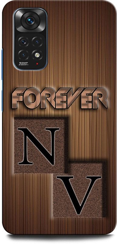 INTELLIZE Back Cover for Redmi Note 11 NV, N LOVE V, V LOVE N, N LETTER, V LETTER, NV NAME  (Multicolor, Hard Case, Pack of: 1)