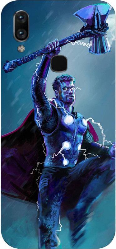 NDCOM Back Cover for Vivo Y93 Avengers End Game Thor With Axe Printed  (Multicolor, Hard Case, Pack of: 1)