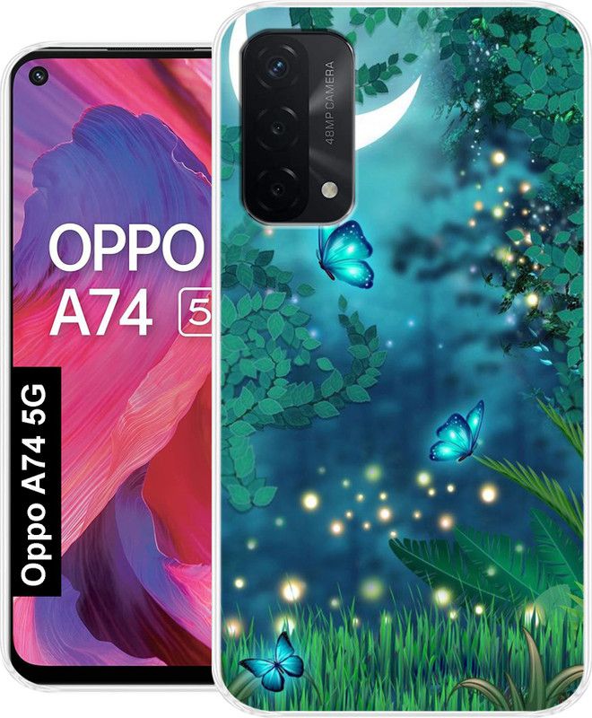 Cooltrend Back Cover for OPPO A74 5G, OPPO A74 5G Back Cover  (Multicolor, Grip Case, Silicon)