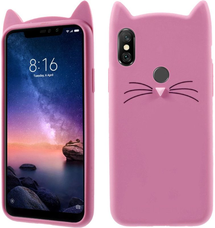CASE CREATION Back Cover for Mi Redmi Note 6 Pro  (Pink, Shock Proof, Pack of: 1)