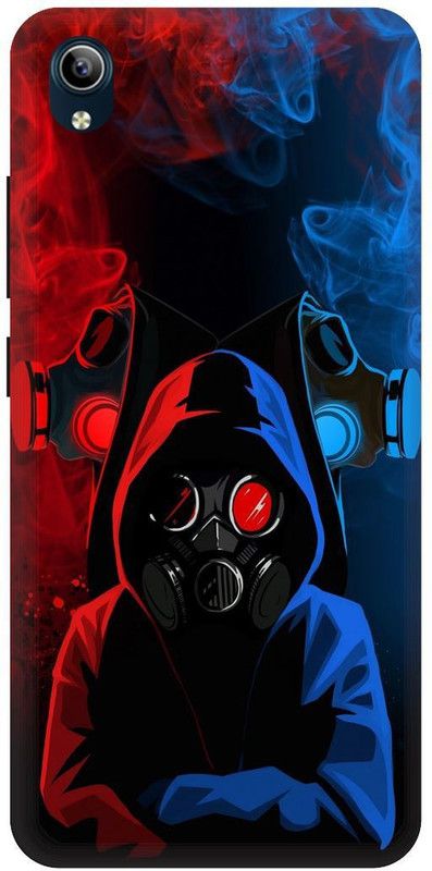 Bluvver Back Cover for Vivo Y91i,1820, Printed Mask Neon Pubg Game Back Cover  (Multicolor, Hard Case, Pack of: 1)