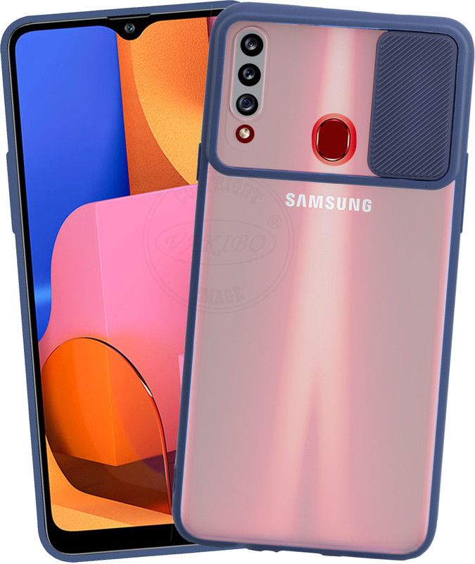 VAKIBO Back Cover for Samsung Galaxy A20S  (Blue, Grip Case, Pack of: 1)