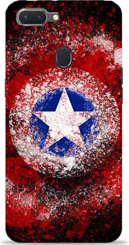 NDCOM Back Cover for Oppo A5 Avengers End Game Captain America Shield Printed  (Multicolor, Hard Case, Pack of: 1)