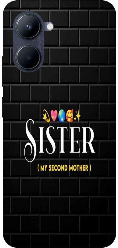 Anaya Back Cover for Realme C33, RMX3624 LOVE SISTER, SISTER HEART PRINTED BACK COVER  (Multicolor, Hard Case, Pack of: 1)