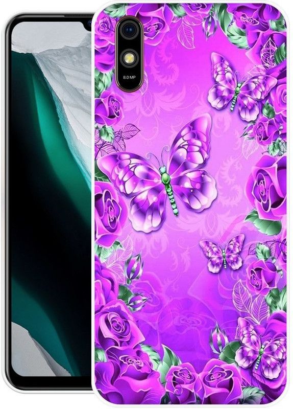 DESILOVE Back Cover for Lava Z61 Pro  (Multicolor, Grip Case, Silicon, Pack of: 1)