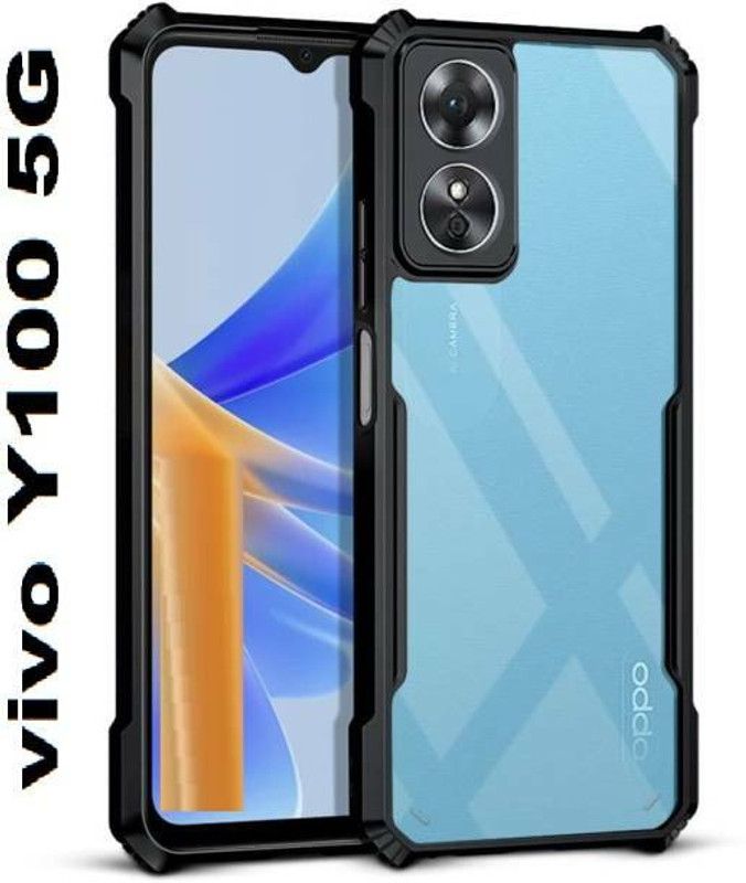 NIKICOVER Front & Back Case for Vivo Y100 Shockproof Back Cover - Ultimate Defense for Your Device  (Transparent, Camera Bump Protector, Pack of: 1)