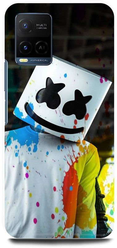 play fast Back Cover for Vivo Y21E MARSHMELLOW, MARSHMELLO, MUSIC, DJEDM, ARTJOKER  (Multicolor, Hard Case, Pack of: 1)