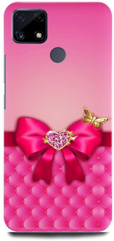FRONK Back Cover for Realme C25s, RMX3197, PINK, HEART, MATTRESS, SHAPE, LOVE  (Pink, Hard Case, Pack of: 1)