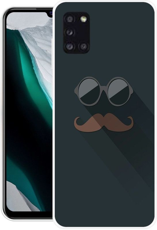 Krtagy Back Cover for Samsung Galaxy A31  (Black, Brown, Dual Protection, Silicon, Pack of: 1)