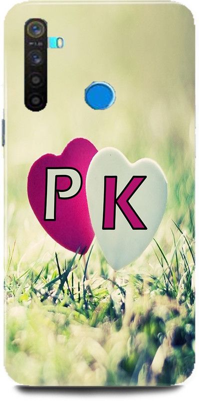 MP ARIES MOBILE COVER Back Cover for Realme 5 Pro/RMX1971,P Loves K Name,P Name, K Letter, Alphabet,P Love K NAME  (Multicolor, Hard Case, Pack of: 1)