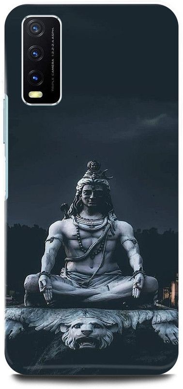 play fast Back Cover for Vivo Y20, V2029 SHIV, ASTHETIC, JI, MAHAKAL, MAHADEV  (Grey, Hard Case, Pack of: 1)