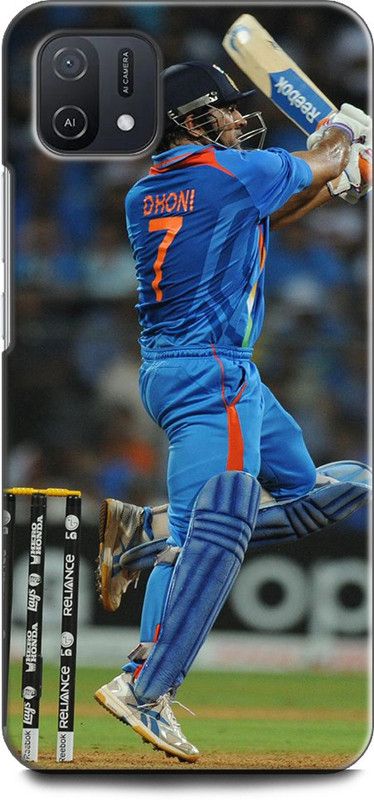 INDICRAFT Back Cover for OPPO A16e, CPH2421 MS DHONI, INDIA, CRICKET, CAPTAIN, SPORTS  (Multicolor, Shock Proof, Pack of: 1)