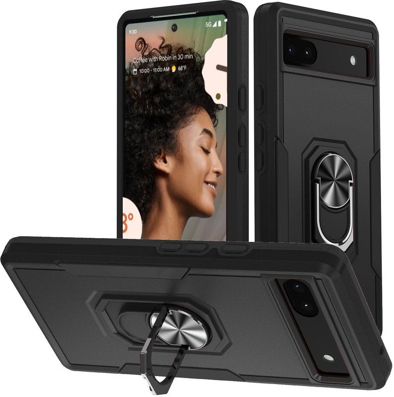Q Wallet Back Cover for Google Pixel 6A  (Black, Dual Protection, Pack of: 1)