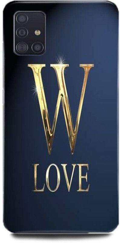 MP ARIES MOBILE COVER Back Cover for SAMSUNG Galaxy A51, W letter W alphabet W love W name  (Multicolor, Hard Case, Pack of: 1)