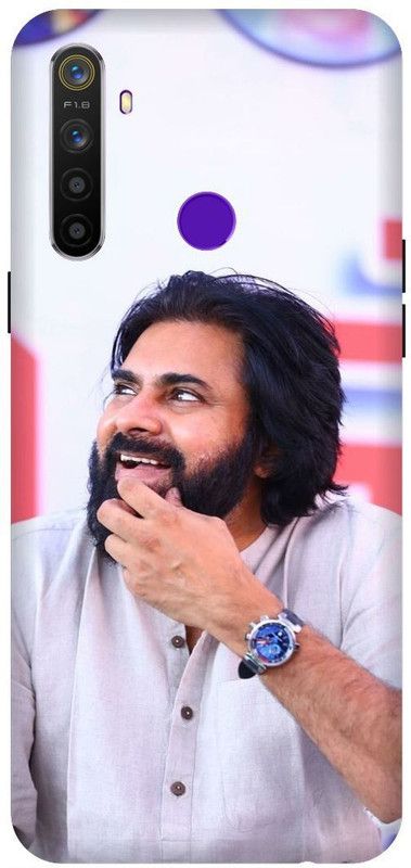 3D U PRINT Back Cover for Realme 5,RMX1911, pawan kalyan Southindian Superstar  (White, Waterproof, Pack of: 1)