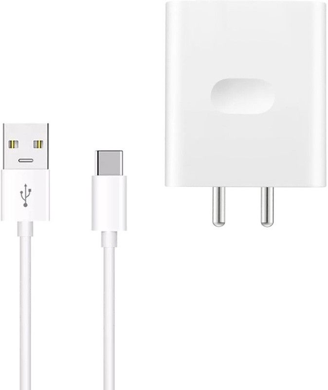 SB NA 4 A Mobile 33W 4A WARP/VOOC/SUPERDART Charger Made in India Adaptor with Type-C Devices 648 Charger with Detachable Cable  (White, Cable Included)