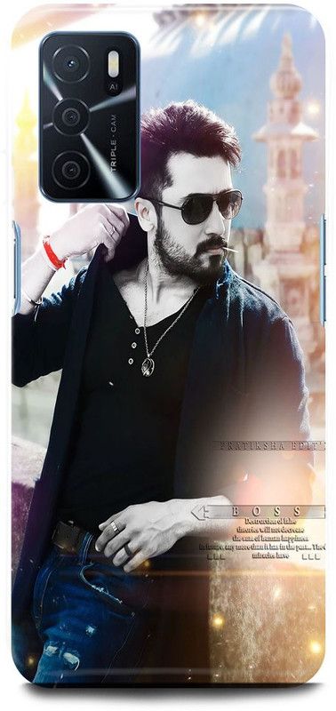 FUGGA Back Cover for OPPO A16, SURYA, SIVA, KUMAR, SOUTH, ACTOR, HERO  (Black, Hard Case, Pack of: 1)