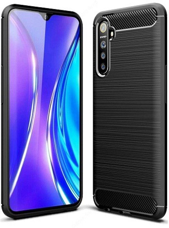 7Rocks Back Cover for Realme C3  (Black, Shock Proof, Pack of: 1)