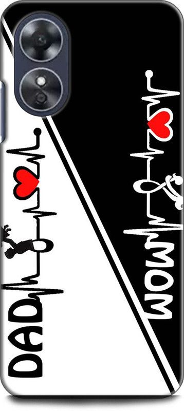 WallCraft Back Cover for OPPO A17, CPH2477 MOM, DAD, MOTHER, MAA, FATHER, LIFE LINE MOM DAD  (Multicolor, Dual Protection, Pack of: 1)