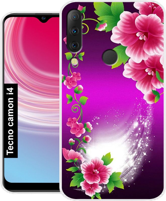 Tokito Back Cover for Tecno Camon I4 Back Cover  (Multicolor, Grip Case, Silicon, Pack of: 1)
