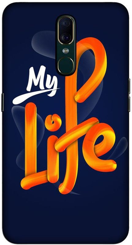 CROKIAN Back Cover for Oppo F11  (Blue, Orange, Hard Case, Pack of: 1)
