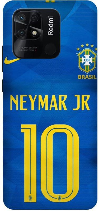 Dimora Back Cover for REDMI 10, NEYMAR BARCELONA FOOTBALL JUNIORPSG FRANCEJERSEY  (Blue, Hard Case, Pack of: 1)