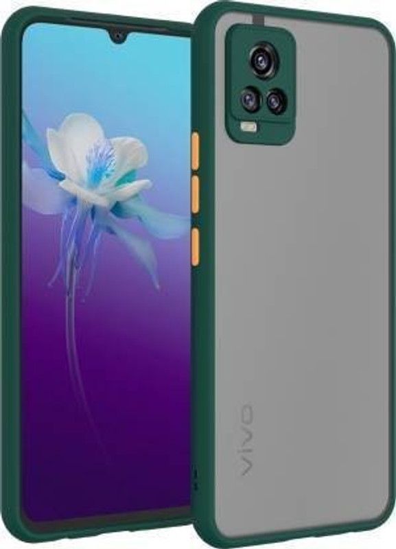 Cermarise Back Cover for Vivo Y73  (Green, Camera Bump Protector, Pack of: 1)